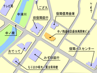 中ノ橋通地区位置図