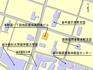 本町通一丁目地区位置図