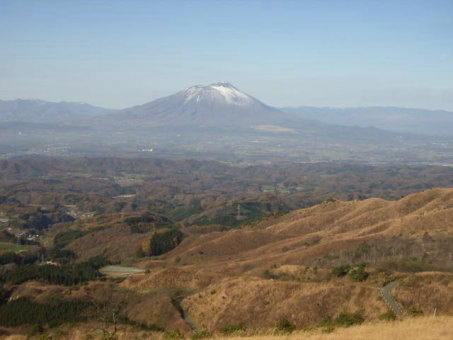天峰山から岩手山の眺望写真