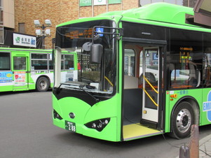 岩手県交通株式会社電気バス出発式の写真2