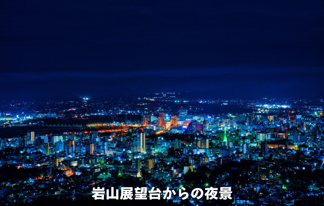 岩山展望台からの夜景