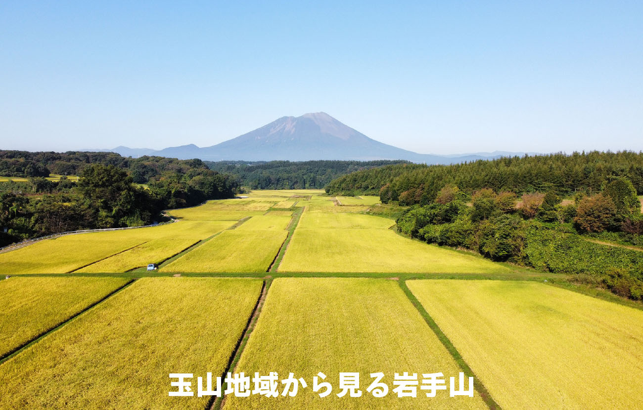 玉山地域から見る岩手山