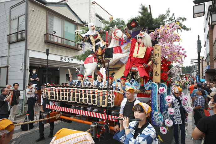 2024年の山車の様子