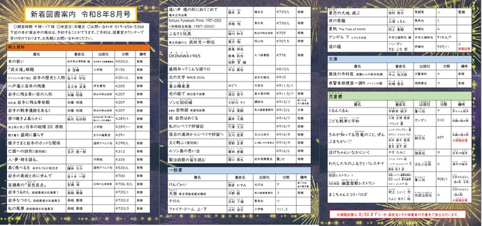 新着図書案内