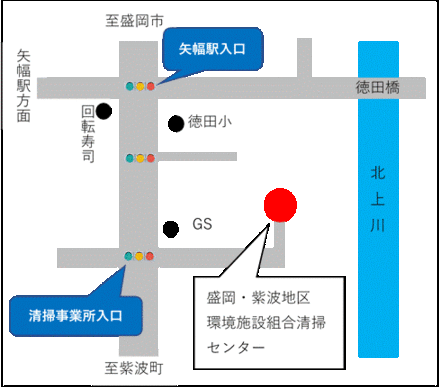 盛岡・紫波地区環境施設組合地図