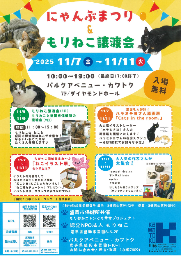 譲渡会のチラシ