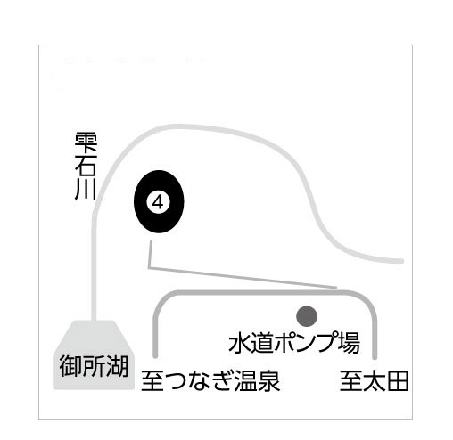 地図：繋字北ノ浦のダム敷地