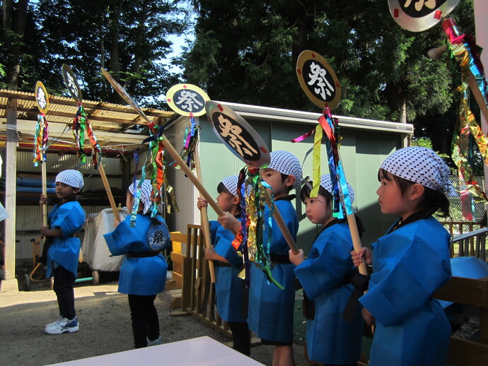 お祭りごっこの写真