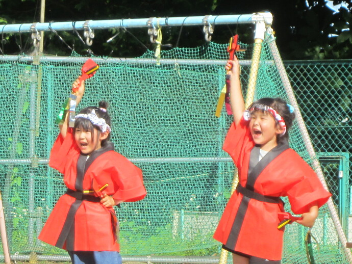 お祭りごっこの写真