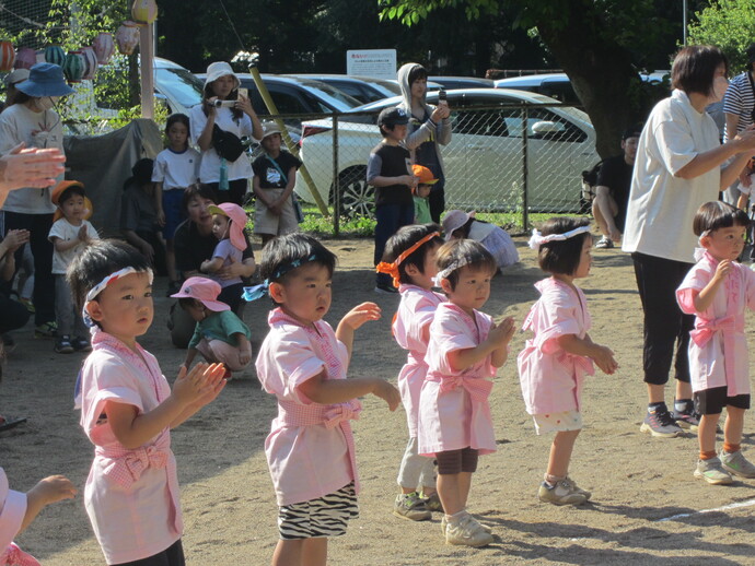 お祭りごっこの写真