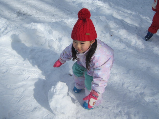 雪遊びの写真