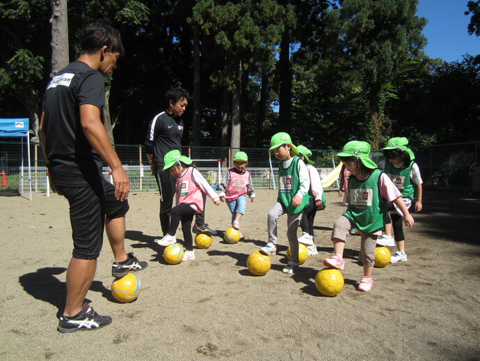 サッカー教室の写真