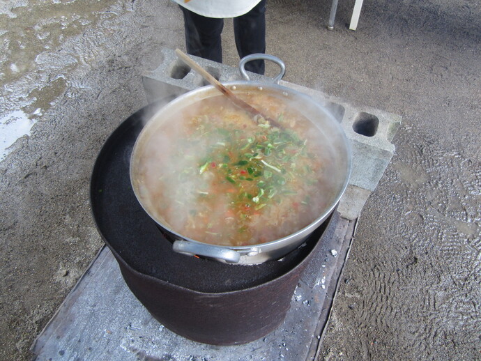 カレー作りの写真