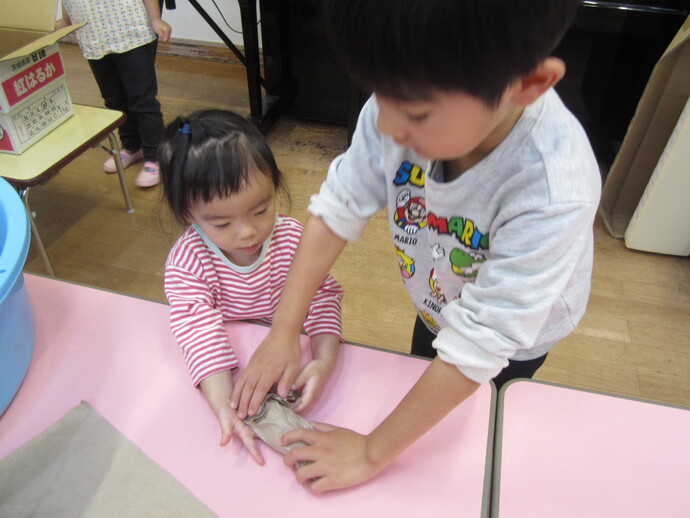 焼き芋会の写真