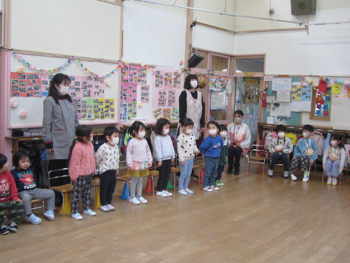 一年生おめでとう会の写真