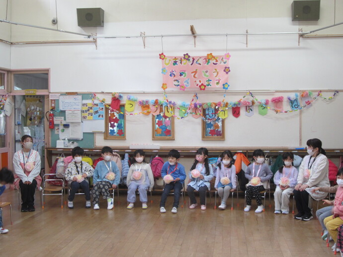 一年生おめでとう会の写真