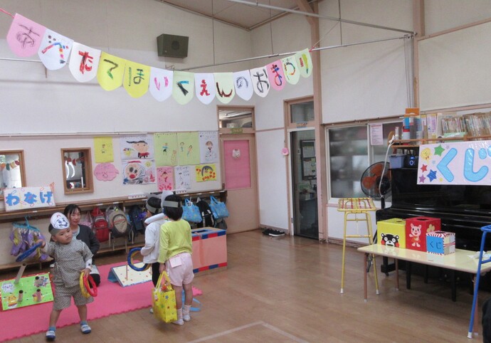 お祭りごっこ会場の様子