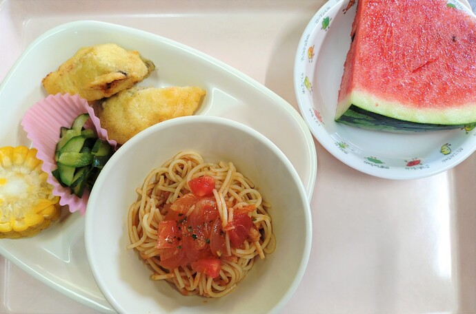 夏野菜いっぱい8月ランチの写真
