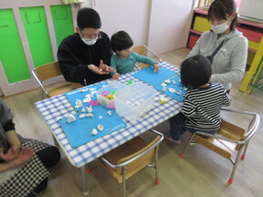 保育参加の様子