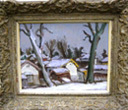 雪の並木道の画像