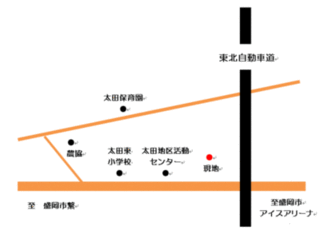 太田ふれあい農園の地図