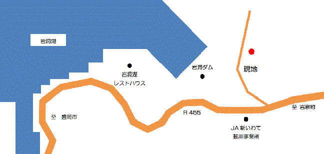 薮川体験農園の地図