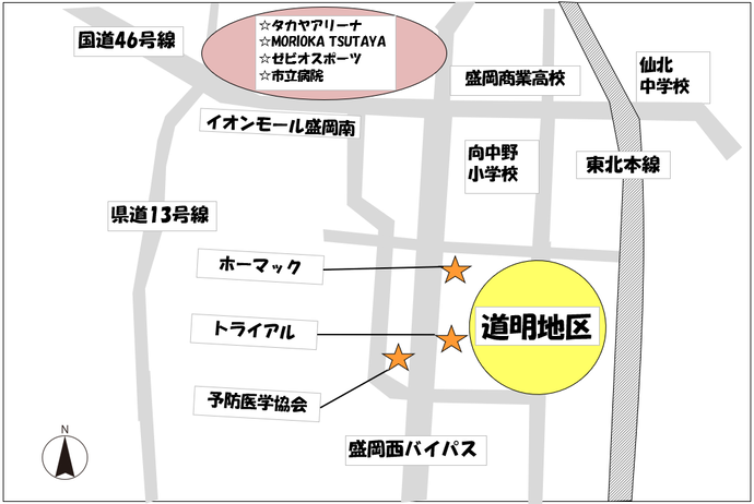 道明地区広域図