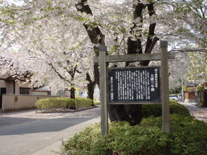町名由来板(上田三小路)の写真