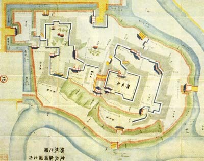 江戸時代前期の盛岡城絵図