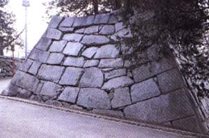 三の丸北側石垣の写真