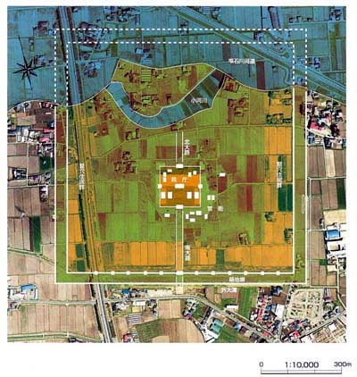 志波城跡の構造図