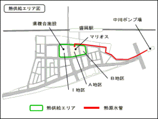 熱供給エリア図