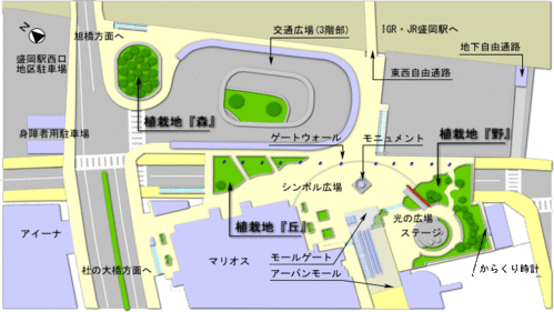 人工地盤施設案内図