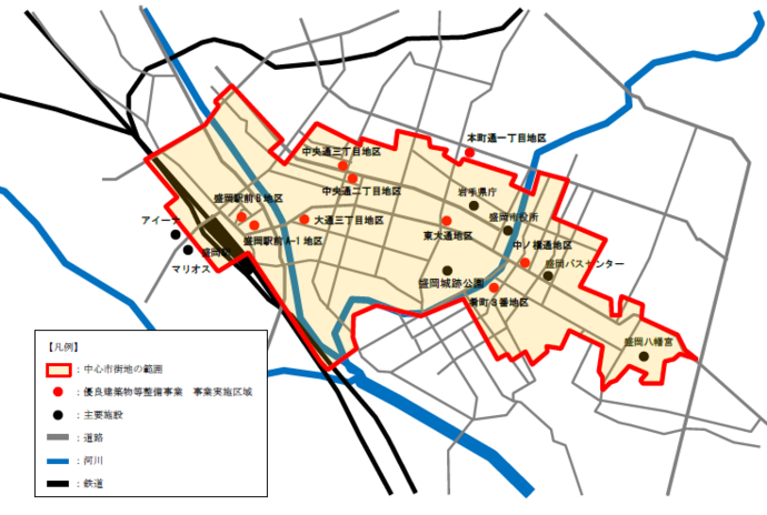 事業実施先の位置図