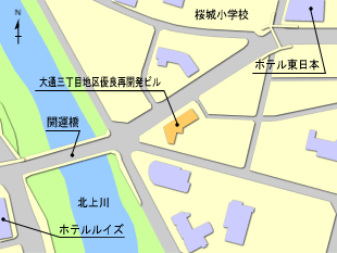 大通三丁目地区位置図