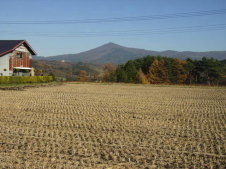 門前寺から姫神山の眺望写真