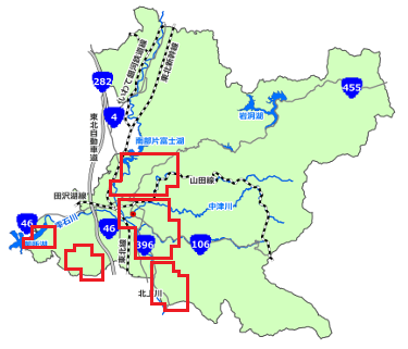 大規模盛土造成地マップ位置図