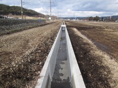好摩地区用排水路の写真