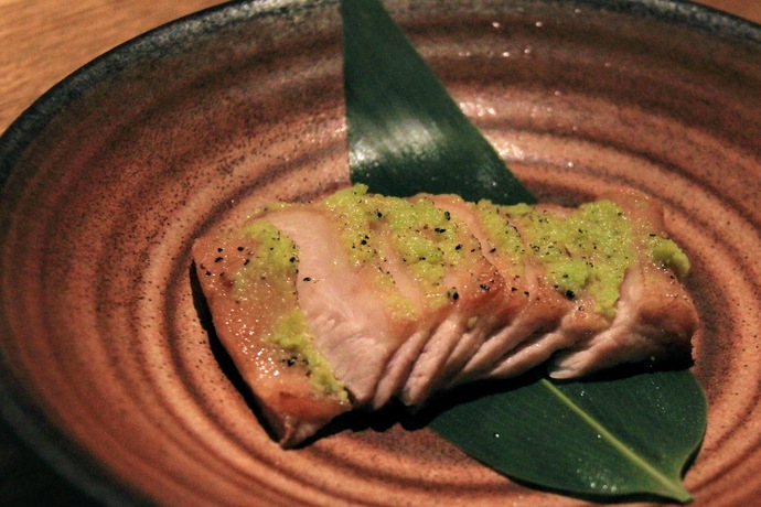 「もりおかあじわい林檎ポークのトントロ山葵焼き」の写真