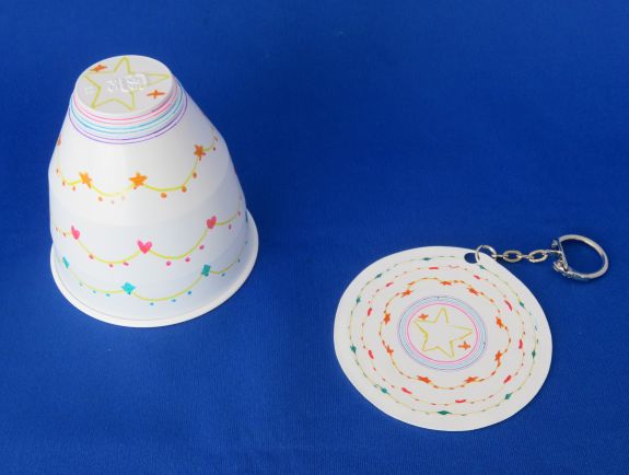 プラコップキーホルダーの写真