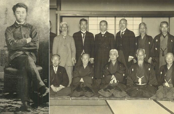 司法省法学校時代の原敬、同校同窓会(部分)