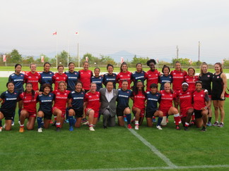ラグビー女子セブンズ親善試合in盛岡　カナダ対日本の写真