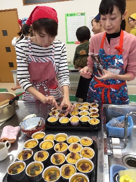 調理の様子の写真