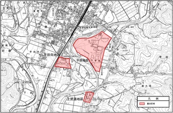 芋田地区工業地域の図面