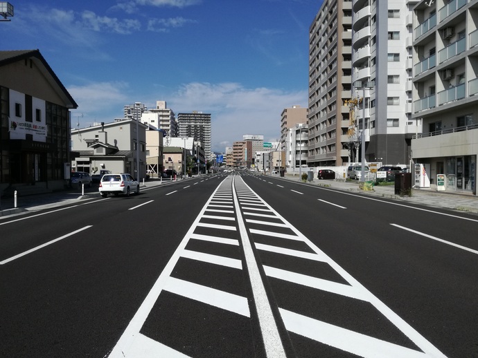 都市計画道路　盛岡駅南大通（大沢川原）の写真