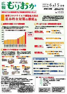 広報もりおか6月15日号の表紙