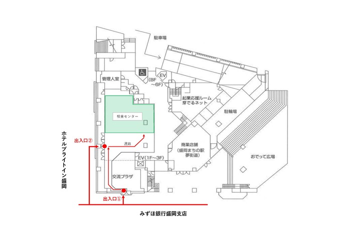 ◎PCR検査センターの図面