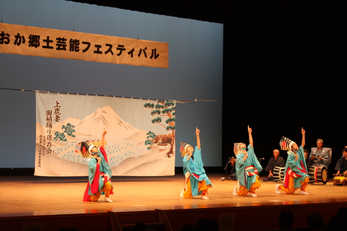 上鹿妻田植踊の写真