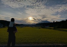 「秋の夕焼け」