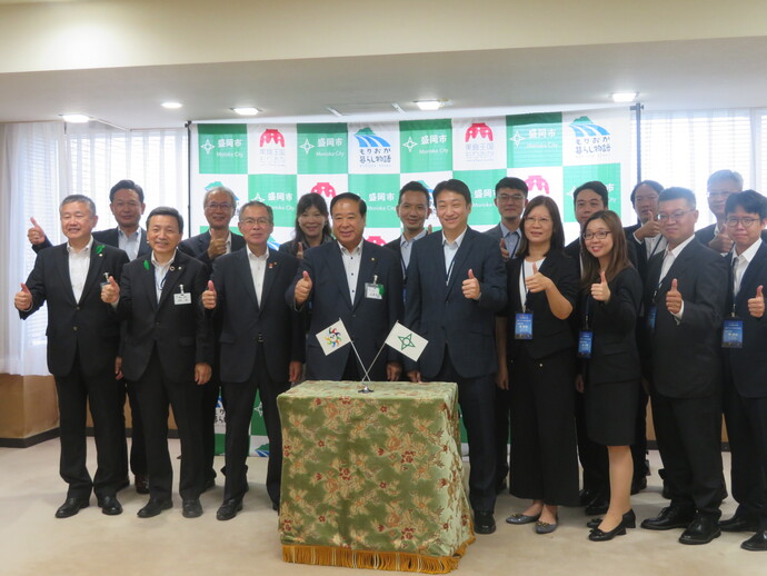 台湾花蓮市訪日団の表敬訪問